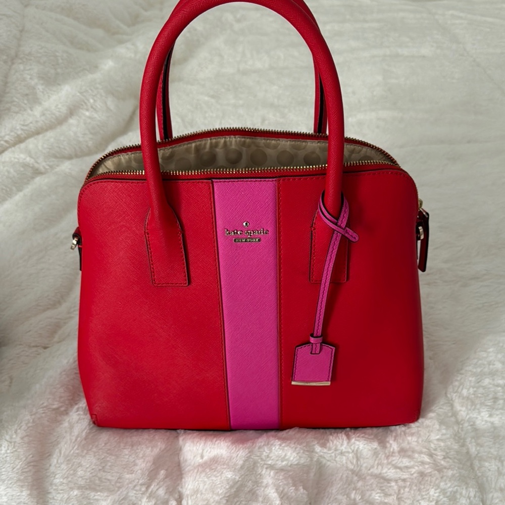 Kate Spade Red and Pink Women's Bag